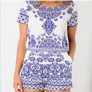 Showpo Blue and White Set